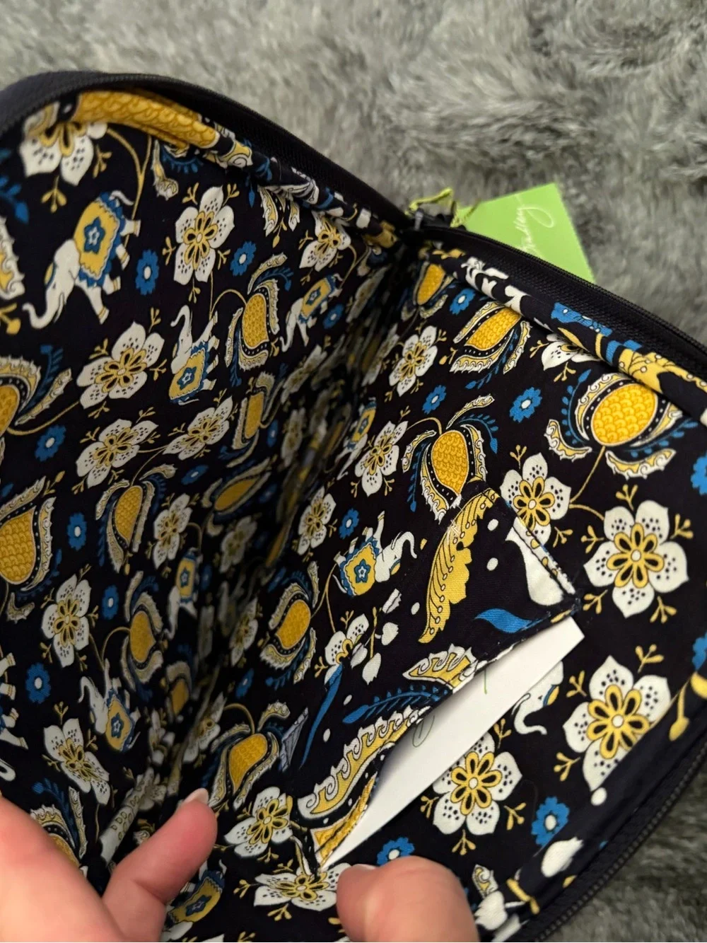 🐘 Vera Bradley Tablet Sleeve Ellie Blue NWT Quilted Tech Case